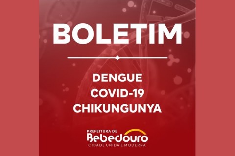 Atualização do Boletim da Dengue, COVID e Chikungunya.