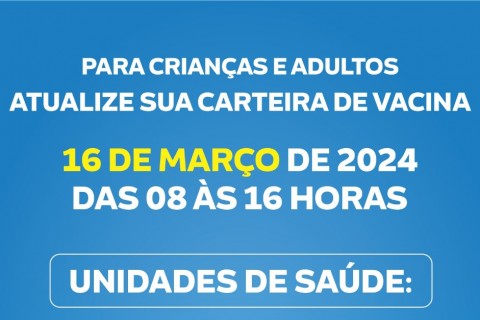 Prefeitura de Bebedouro promove Campanha de Multivacinação